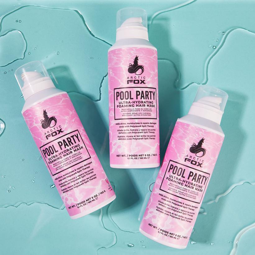 Pool Party Ultra-Hydrating Foaming Hair Mask.